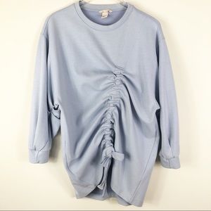 H&M Ruched Oversized Sweatshirt